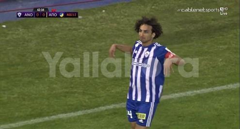 وردة يسجل هدف في مباراة خروج فريقه من قبل نهائي كأس قبرص.. فيديو